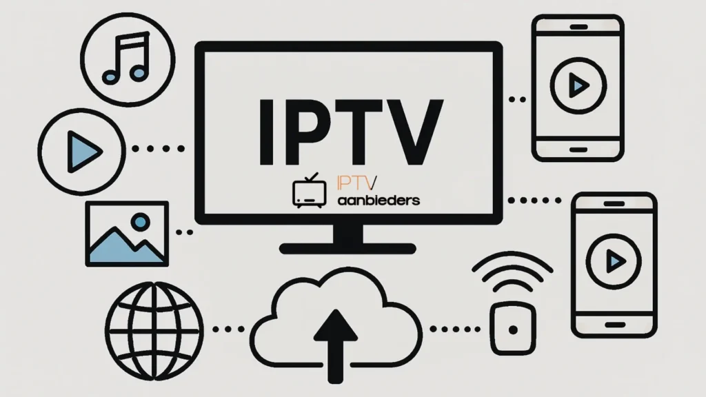 Schéma explicatif de Internet Protocol Television et IPTV betekenis