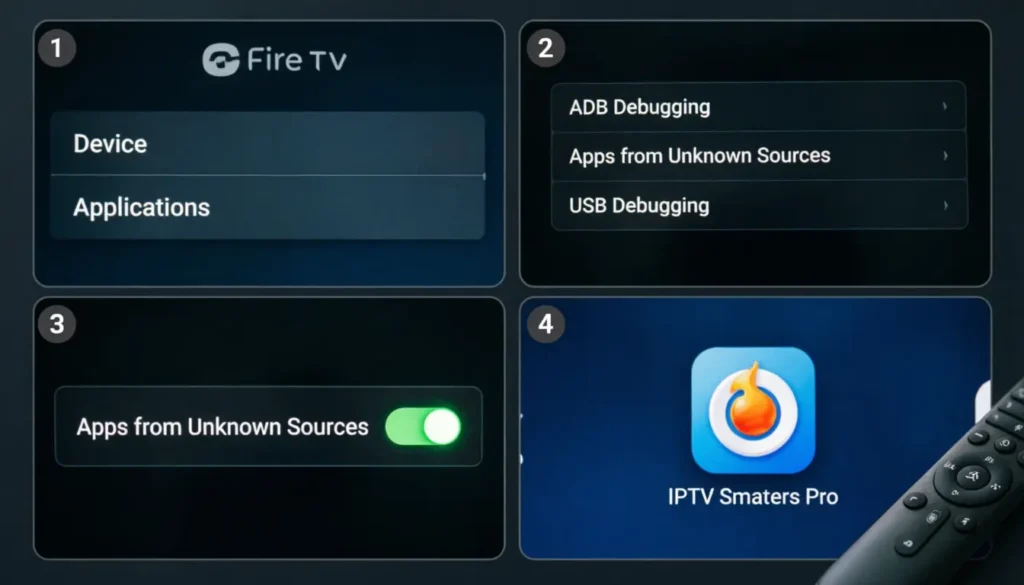 IPTV installeren Firestick tutorial - Stapsgewijze handleiding met schermafbeeldingen
