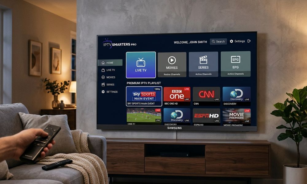 IPTV Smarters Pro Samsung TV