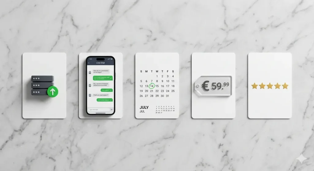 Vijf kenmerken van een betrouwbare IPTV aanbieder 2026 in Nederland: hoge uptime, klantenservice, testperiode, transparante prijs en goede reviews