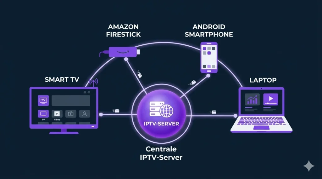 iptv pandora installeren apparaten smart tv firestick android smartphone laptop 2026